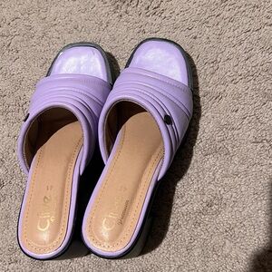 Women's Light Purple Mules heels